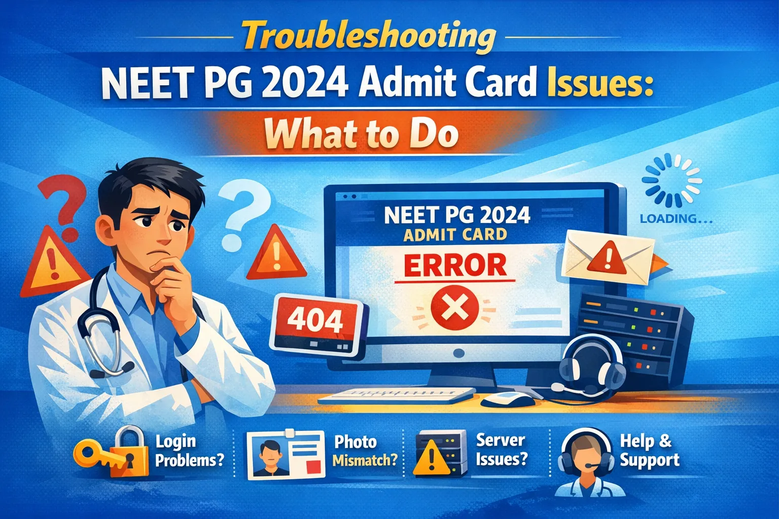 Troubleshooting NEET PG 2024 Admit Card Issues: What to Do